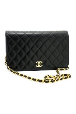 Chanel Vintage Vintage Tassen Pre-owned Shoulder Bag Black -Goedkope Chanel Vintage winkel 8c5bd915f4f9538ceaebc0d0a265b40d