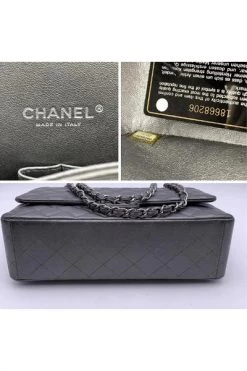 Chanel Vintage Vintage Tassen Pre-owned Leather Chanel-bags Gray -Goedkope Chanel Vintage winkel 8d54abfa456bbd3b8fda6d904c33ac1d