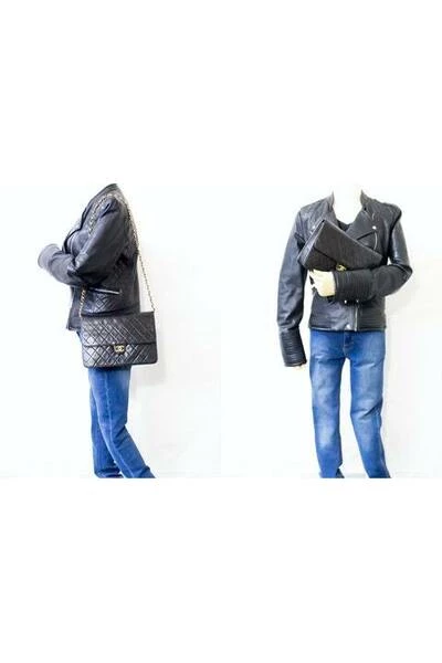 Chanel Vintage Vintage Tassen Pre-owned Leather Shoulder Bag Black 3 Chanel Vintage Vintage Tassen Pre-owned Leather Shoulder Bag Black - Afbeelding 3