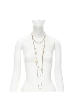 Chanel Vintage Vintage Sieraden Pre-owned Metal Necklaces Gray -Goedkope Chanel Vintage winkel 9057dfa18f91204b6f652162c6c6b480