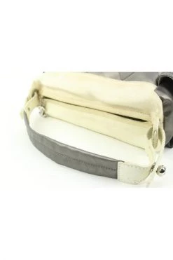 Chanel Vintage Vintage Tassen Pre-owned Coated Canvas Chanel-bags Gray -Goedkope Chanel Vintage winkel 909ba5e9e5a4fc9a75bb926dfb716780