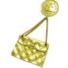 Chanel Vintage Vintage Sieraden Pre-owned Metal Brooches Yellow