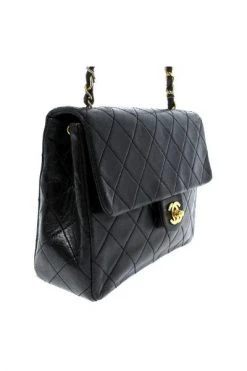 Chanel Vintage Vintage Tassen Pre-owned Leather Chanel-bags Black