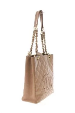 Chanel Vintage Vintage Tassen Pre-owned Leather Totes Beige -Goedkope Chanel Vintage winkel 91f8c56d042ae3a7cfdadc0c18b09def