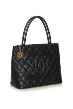 Chanel Vintage Vintage Tassen Pre-owned Leather Totes Black -Goedkope Chanel Vintage winkel 9248eb6c4bcf2c273c8f0a3f1f1943db