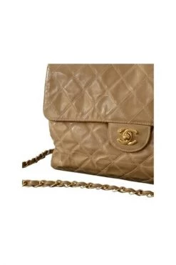 Chanel Vintage Vintage Tassen Pre-owned Flap Bag Beige -Goedkope Chanel Vintage winkel 93bb78fcc46541cd8d0c546712077532