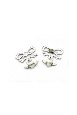 Chanel Vintage Vintage Sieraden Pre-owned Earrings Gray