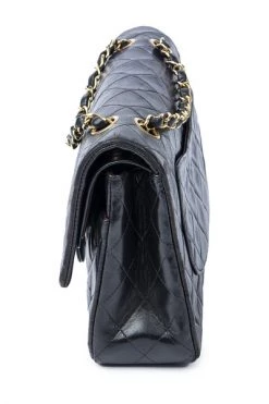 Chanel Vintage Vintage Tassen Pre-owned Medium Double Flap Bag Black -Goedkope Chanel Vintage winkel 96ca70a735559f810eeff471c3980f84