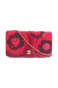 Chanel Vintage Vintage Tassen Pre-owned Velvet Chanel-bags Red -Goedkope Chanel Vintage winkel 97066fc29b0888572d3fd628e93b3da5