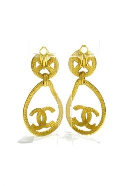 Chanel Vintage Vintage Sieraden Pre-owned Earrings Yellow -Goedkope Chanel Vintage winkel 976750cfc85dd4946dda2a9ead0606ce