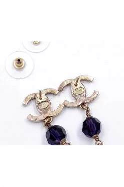 Chanel Vintage Vintage Sieraden Pre-owned Earrings Yellow