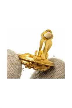 Chanel Vintage Vintage Sieraden Pre-owned Earrings Yellow -Goedkope Chanel Vintage winkel 987663d2c0a733b2fa90fc0a5f453213