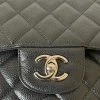 Chanel Vintage Vintage Tassen Pre-owned Jumbo Single Flap Bag Black