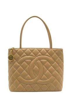 Chanel Vintage Vintage Tassen Pre-owned Handbags Beige