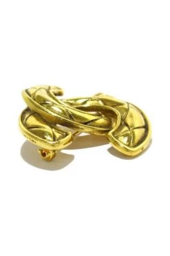 Chanel Vintage Vintage Sieraden Pre-owned Metal Brooches Yellow -Goedkope Chanel Vintage winkel 98dd21690d8a8d35d326c0a51215a2a1