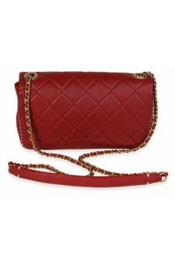 Chanel Vintage Vintage Tassen Chanel Red Quilted Lambskin Small Stitched Single Flap Bag Red -Goedkope Chanel Vintage winkel 9920ef5de4cf9aa8d55a724fa668350f