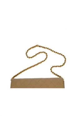 Chanel Vintage Vintage Tassen Pre-owned Leather Chanel-bags Beige -Goedkope Chanel Vintage winkel 9a8634137dc19f1867b251c2e1930c07