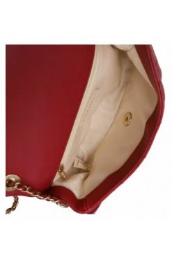Chanel Vintage Vintage Tassen Chanel Red Quilted Lambskin Small Stitched Single Flap Bag Red
