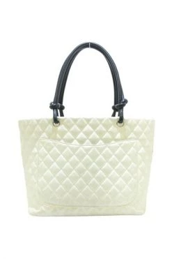 Chanel Vintage Vintage Tassen Tote Bags Beige