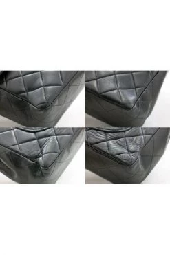 Chanel Vintage Vintage Tassen Pre-owned Large Chain Shoulder Bag Flap Black -Goedkope Chanel Vintage winkel 9c81a6a94df147bb1045198712cbc3ce