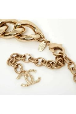 Chanel Vintage Vintage Sieraden Gold Metal Chanel Necklace Yellow -Goedkope Chanel Vintage winkel 9c9f647b74e10e590df2e18260bdf639