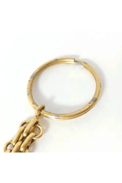 Chanel Vintage Vintage Sieraden Pre-owned Metal Key-holders Yellow 1 Chanel Vintage Vintage Sieraden Pre-owned Metal Key-holders Yellow