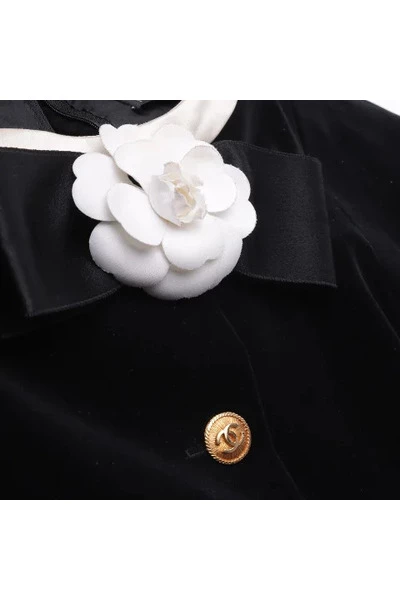 Chanel Vintage Vintage Jurken Pre-owned Fabric Dresses Black 6 Chanel Vintage Vintage Jurken Pre-owned Fabric Dresses Black - Afbeelding 6