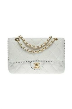 Chanel Vintage Vintage Tassen Pre-owned Leather Chanel-bags White