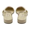 Chanel Vintage Vintage Schoenen Flat Sandals Beige