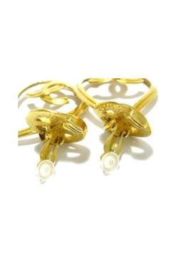 Chanel Vintage Vintage Sieraden Pre-owned Earrings Yellow -Goedkope Chanel Vintage winkel 9e81c87a2c40fb38b5a3c37827376f99