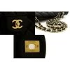 Chanel Vintage Vintage Tassen Pre-owned Leather Flap Bag Black