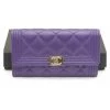 Chanel Vintage Vintage Accessoires Wallets ; Cardholders Purple