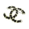 Chanel Vintage Vintage Sieraden Pre-owned Leather Brooches Black