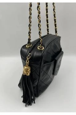 Chanel Vintage Vintage Tassen Pre-owned Leather Chanel-bags Black -Goedkope Chanel Vintage winkel a015e2f7181c97138d48ad38eac91bd9