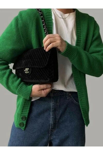 Chanel Vintage Vintage Tassen Pre-owned Black Leather Chanel Flap Bag Black 5 Chanel Vintage Vintage Tassen Pre-owned Black Leather Chanel Flap Bag Black - Afbeelding 5