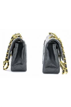 Chanel Vintage Vintage Tassen Chain Shoulder Bag Black -Goedkope Chanel Vintage winkel a07802e546f58483714ddd0fedd442d8