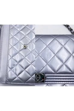 Chanel Vintage Vintage Tassen Pre-owned Leather Chanel-bags Gray -Goedkope Chanel Vintage winkel a10e31716293c88c8983f4ec2f83a480