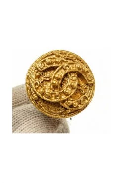 Chanel Vintage Vintage Sieraden Pre-owned Earrings Yellow