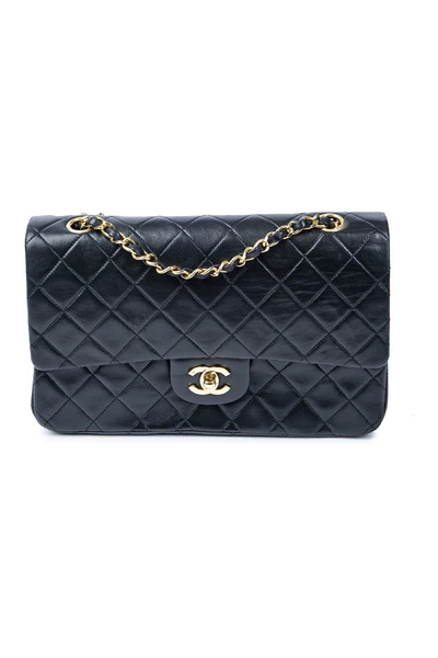 Chanel Vintage Vintage Tassen Pre-owned Medium Double Flap Bag Black 6 Chanel Vintage Vintage Tassen Pre-owned Medium Double Flap Bag Black - Afbeelding 6