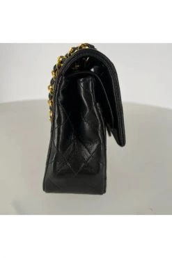 Chanel Vintage Vintage Tassen Pre-owned Leather Flap Bag Black -Goedkope Chanel Vintage winkel a2dabf6d456f1877e345345550954752