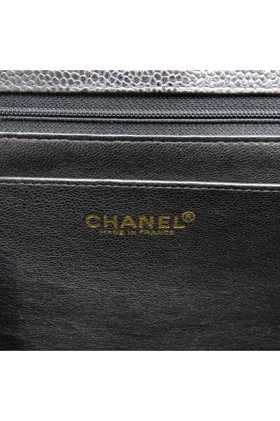 Chanel Vintage Vintage Tassen Pre -owned Classic Caviar Single Flap Bag Black 3 Chanel Vintage Vintage Tassen Pre -owned Classic Caviar Single Flap Bag Black - Afbeelding 3
