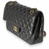 Chanel Vintage Vintage Tassen Pre-owned Medium Double Flap Bag Black
