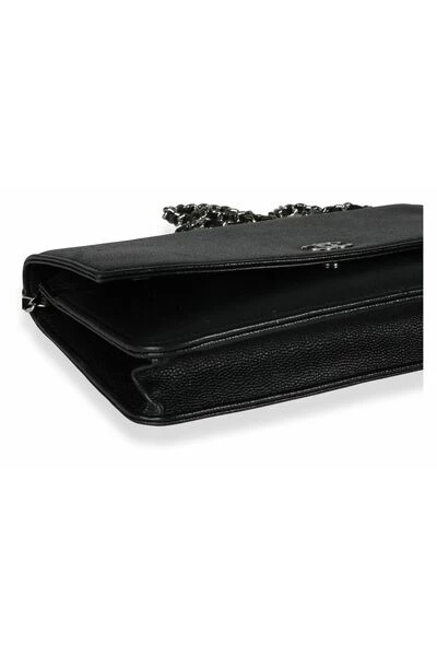 Chanel Vintage Vintage Accessoires Chanel Black Caviar Leather Wallet On Chain Black 4 Chanel Vintage Vintage Accessoires Chanel Black Caviar Leather Wallet On Chain Black - Afbeelding 4