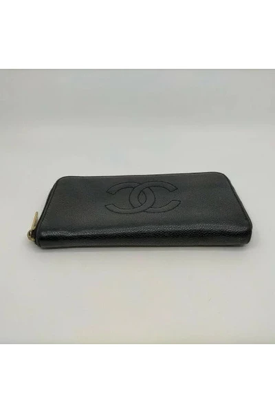 Chanel Vintage Vintage Accessoires Pre-owned Leather Wallets Black 1 Chanel Vintage Vintage Accessoires Pre-owned Leather Wallets Black