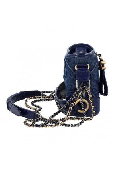 Chanel Vintage Vintage Tassen Pre-owned Denim Chanel-bags Blue 3 Chanel Vintage Vintage Tassen Pre-owned Denim Chanel-bags Blue - Afbeelding 3