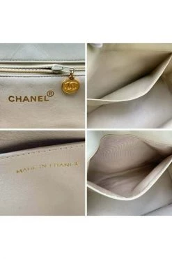 Chanel Vintage Vintage Tassen Pre-owned Shopping Tote GST 1997 Beige