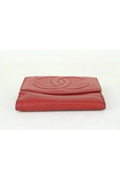 Chanel Vintage Vintage Accessoires Pre-owned Leather Wallets Red 1 Chanel Vintage Vintage Accessoires Pre-owned Leather Wallets Red