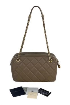 Chanel Vintage Vintage Tassen Pre-owned CC Camera Case Medium Quilted Lambskin Crossbody Shoulder Bag Brown -Goedkope Chanel Vintage winkel a841c0756b832eb3eb93487d5a3796b6