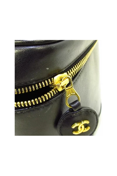 Chanel Vintage Vintage Tassen Pre-owned Leather Chanel-bags Black 1 Chanel Vintage Vintage Tassen Pre-owned Leather Chanel-bags Black
