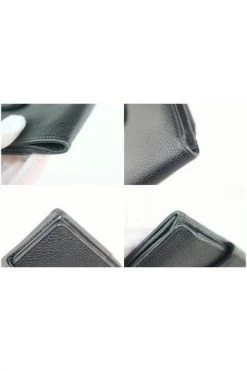 Chanel Vintage Vintage Accessoires Pre-owned Leather Wallets Black